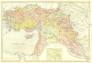 Turkey in Asia; Inset map of Environs of Mosul, showing the sites of the ruined Assyrian cities