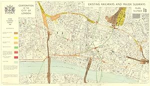 Town planning survey 1944; Existing Railways and Major Subways