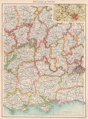 England & Wales (Section IV); Inset map of Birmingham