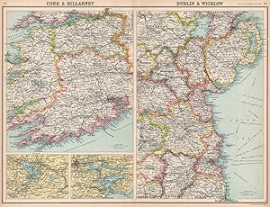 Cork & Killarney; Dublin & Wicklow; Inset maps of Killarney; Cork