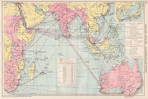 Indian Ocean - Communications; Inset Japan & Korea