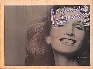 Andy Warhol's Interview Vol V March 1975 w/ Lee Radziwill On Cover