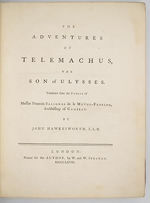 The Adventures of Telemachus, the Son of Ulysses. Translated from the French . by John Hawkesworth