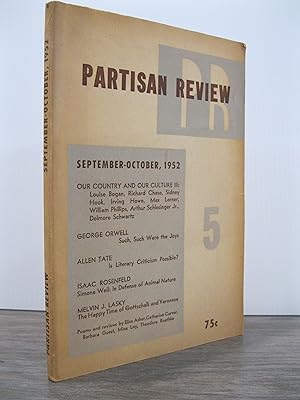 'SUCH, SUCH WERE THE JOYS' in PARTISAN REVIEW SEPTEMBER - OCTOBER, 1952 **FIRST EDITION**