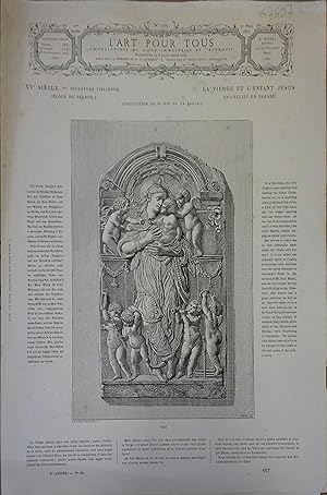 L'art pour tous, encyclopédie de l'art industriel et décoratif. N° 175. Contient quatre gravures ...