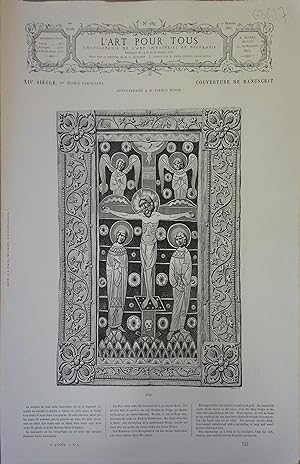 L'art pour tous, encyclopédie de l'art industriel et décoratif. N° 189. Contient quatre gravures ...
