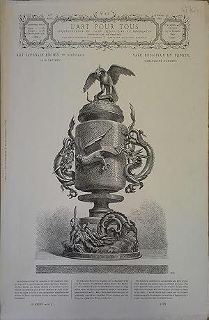 L'art pour tous, encyclopédie de l'art industriel et décoratif. N° 278. Contient 4 gravures en no...