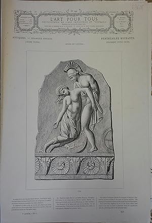 L'art pour tous, encyclopédie de l'art industriel et décoratif. N° 190. Contient quatre gravures ...