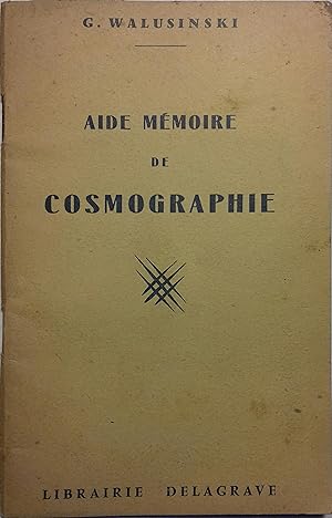 Aide-mémoire de cosmographie.