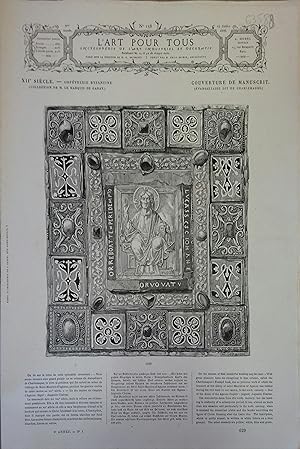 L'art pour tous, encyclopédie de l'art industriel et décoratif. N° 158. Contient quatre gravures ...