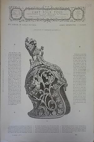 L'art pour tous, encyclopédie de l'art industriel et décoratif. N° 166. Contient quatre gravures ...