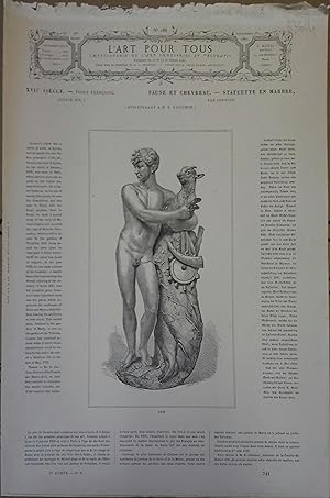 L'art pour tous, encyclopédie de l'art industriel et décoratif. N° 186. Contient quatre gravures ...