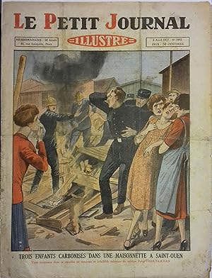 Le Petit journal illustré N° 1893 : Trois enfants carbonisés dans une maisonnette à Saint-Ouen (G...