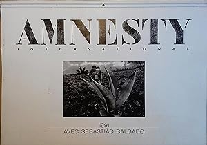 Calendrier 1991 d'Amnesty International. 7 photos de Sebastiao Salgado.