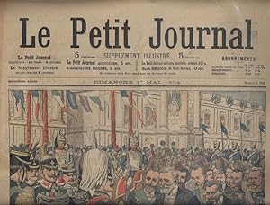 Le Petit journal, Supplément illustré N° 702 : La France et l'Italie : Arrivée du Président de la...