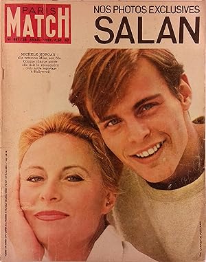 Paris Match N° 681 : Michèle Morgan et son fils Mike en couverture.- Nos photos exlusives : Salan...