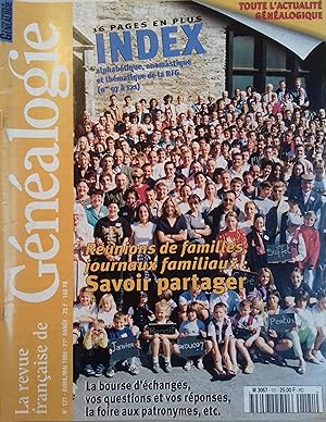 La Revue française de généalogie N° 121. La Revue française de généalogie N° 121. Avril-mai 1999.