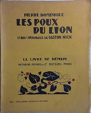 Les poux du lion. Janvier 1936.