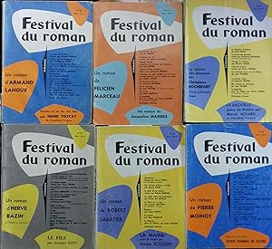 Festival du roman. Revue littéraire mensuelle. Année 1959 incomplète. Numéros 18 -20 -21-24-25-26.