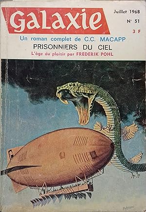 Galaxie N° 51. Textes de C.C. Macapp, Frederick Pohl Juillet 1968.