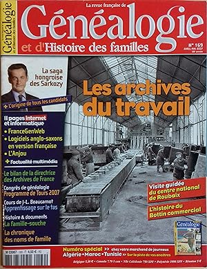 La Revue française de généalogie N° 169. La Revue française de généalogie N° 169. Avril-mai 2007.