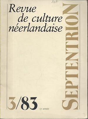 Revue de culture néerlandaise. N° 3.