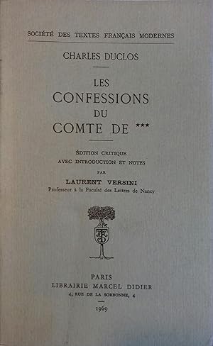 Les confessions du Comte de ***.