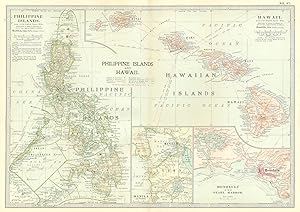 Philippine Islands and Hawaii; Inset map of Honolulu and Pearl Harbor, Manila and Vicinity