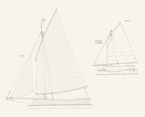 "Ruby" 18 Ft. gig and "Mystery" Sheer & Sail plan