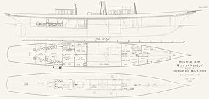 Steel Steam Yacht "Maid of Honour" built for The Right Hon. Earl Cawdor by Day, Summers & Co. fro...