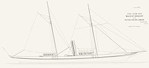 Steel Steam Yacht "Maid of Honour" for the Right Hon: Earl Cawdor. Dixon Kemp, Jan. 1891; Scale o...