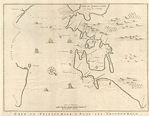 Carte de la Baye de Trinquemale [Map of the bay of Trincomalee]