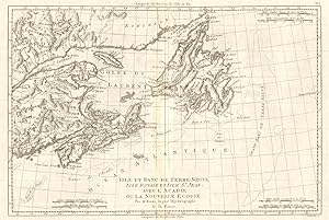 Isle et Banc de Terre-Neuve, Isle Royale et Isle St. Jean, avec l'Acadie ou la Nouvelle Écosse [N...