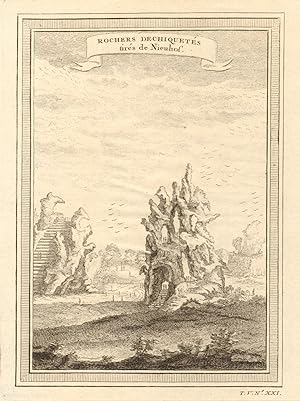 Rochers dechiquetés, tirés de Nieuhof [Ragged cliffs, taken from Nieuhof]