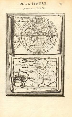 Planisphere du Monde; France - De la Sphere