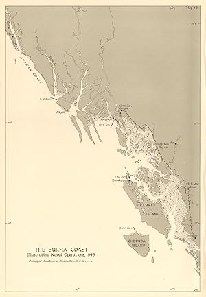 The Burma Coast, illustrating Naval Operations, 1945