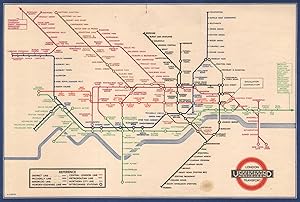 London Underground Transport - Railway Map No 2. 1936