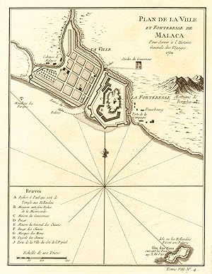 Plan de la Ville et Forteresse de Malaca [Plan of the city and fortress of Malacca]