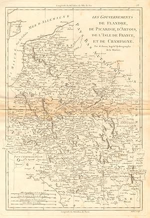 Gouvernements de Flandre, de Picardie, dArtois, de lIsle de France et de Champagne [The Provinc...
