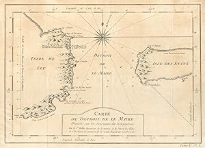 Carte du Détroit de le Maire [Map of the Le Maire Strait]