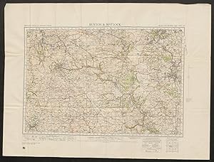 Ordnance Survey of England and Wales Second War Revision 1940 sheet 45 BUXTON & MATLOCK