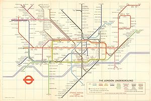 London Transport - Diagram of lines - Number 1 1973 - 673/2268M/1000M
