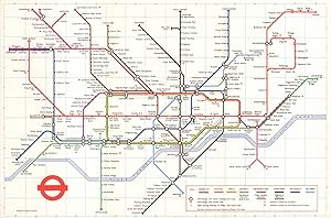 London Transport - Diagram of lines No. 1 1972 [472/2054M/500,000 (R)]