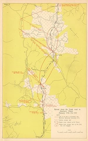 Retreat down the trunk road in southern Johore, 27th-31st January 1942