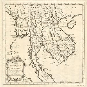 Carte des Royaumes de Siam, de Tunquin, Pegu, Ava, Aracan, &c [Map of the kingdoms of Siam, Tonki...
