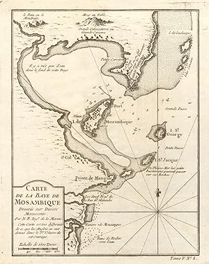 Carte de la Baye de Mozambique, dressée sur divers manuscrits [Map of Mossuril Bay & Mozambique i...