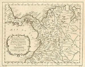 Carte des Provinces de Tierra Firme, Darien, Cartagene et Nouvelle Grenade [Map of the provinces ...