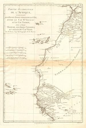 Partie Occidentale de lAfrique, contenant les Pays et Etats voisins de la Côte, entre Ie Cap Sai...