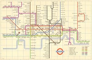 London Transport - Diagram of lines - 1958 [858/1783M/500,000 (R) or 158/51M/250,000]