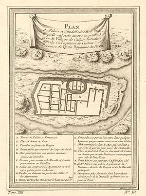 Plan du Palais et Citadelle des Rois Incas près du village de Canar Jurisdiction du Corregiment d...